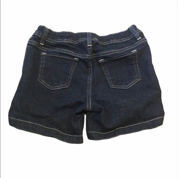 FADED GLORY Denim Shorts Adjustable Waist Dark Wash size 10 - Picture 2 of 4